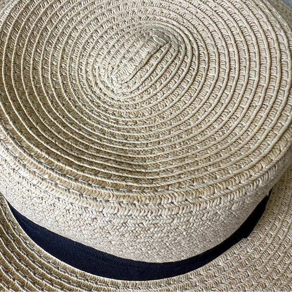 Just Married Adjustable Embroidered Paper Straw Hat—OS - Picture 8 of 10